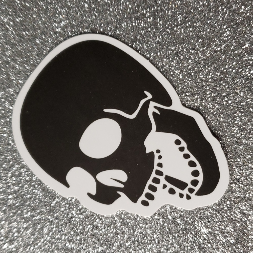 ART Gothic WATERPOOF Sticker Skull Skeleton